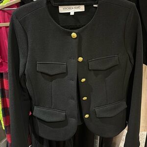 Only worn once! Veronica beard jacket with gold buttons